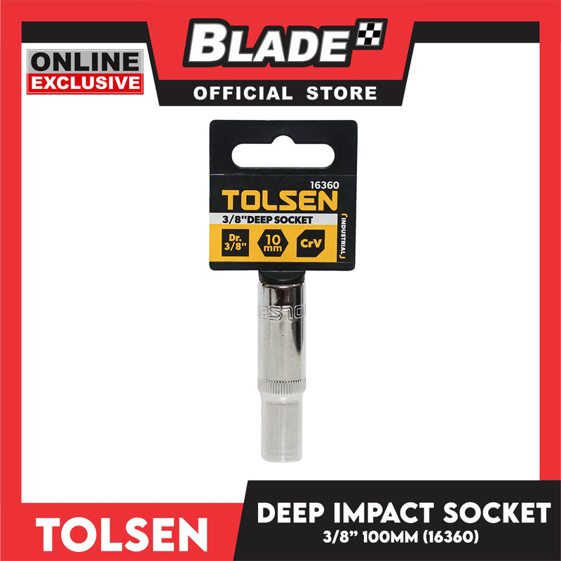 Tolsen 3/8' Deep Impact Socket Industrial 16360