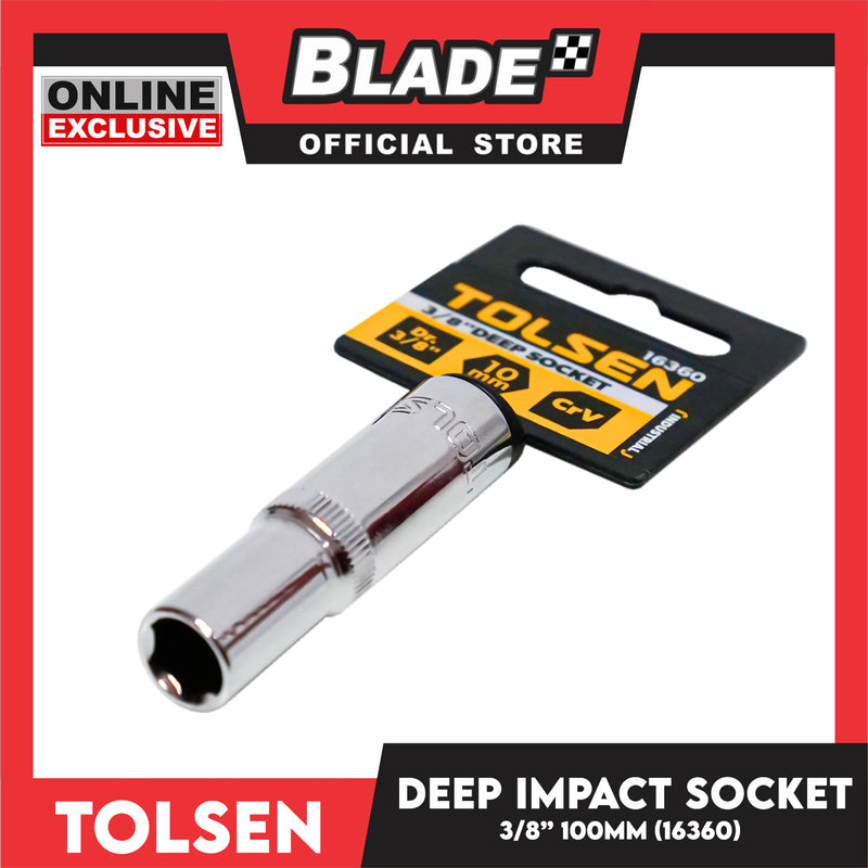 Tolsen 3/8' Deep Impact Socket Industrial 16360