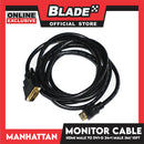 Manhattan Monitor Cable HDMI Male / DVI-D 24 + 1 Male 3.0m / 10 Feet Gold Plated Contacts