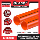 Buy 10 Get 1 Free Neltex PVC Powerguard Pipe 25mm x 1meter Electric Conduit Pipe
