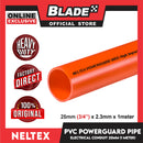 Buy 10 Get 1 Free Neltex PVC Powerguard Pipe 25mm x 1meter Electric Conduit Pipe