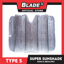 Type S Super Sunshade 147cm x 58cm Form Fitting Design, UV Blocker And Ultra Reflective 1pc T12510