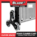 Clever Spaces Stair Climber Foldable Trolley Cart With Lid And 3 Wheel, Carrying Weight Capacity 77lbs