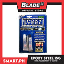 Cord Epoxy Steel Hardens Like Steel 15g Fast Repairs In 3-5 Minutes (Mixed Color Steel Grey)