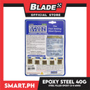 Cord Epoxy Steel Hardens Like Steel 40g Fast Repairs In 3-5 Minutes (Mixed Color Steel Grey)