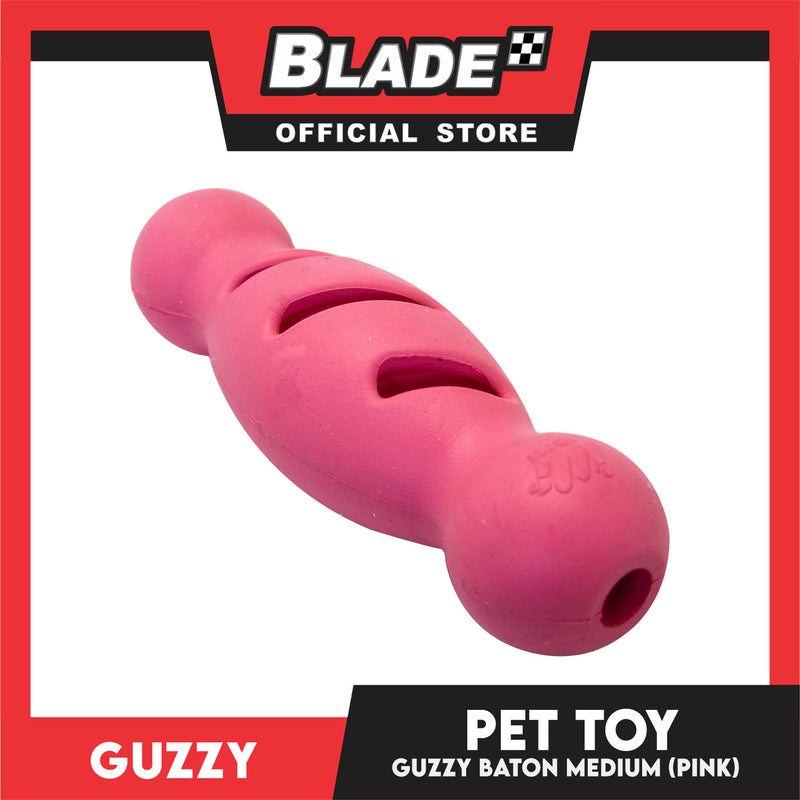 Guzzy Baton Adult Regular Training Toy, Pink Color (Medium) Mixing Training, Play And Snack Time Dog Treat, Dog Toy