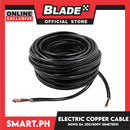 8 Meters Electric Copper Cable Wire 300-500V Wire Cable Extension Cord (Black)