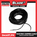 8 Meters Electric Copper Cable Wire 300-500V Wire Cable Extension Cord (Black)