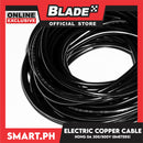 8 Meters Electric Copper Cable Wire 300-500V Wire Cable Extension Cord (Black)