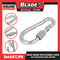 Stainless Steel Spring Snap Hook With Screw Lock 6cm (Silver)