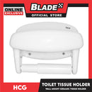 HCG Ceramic Toilet Tissue Holder Replacement, Wall Mount 11 x 16.5 x 12cm BA38 (White) Accessories Not Included