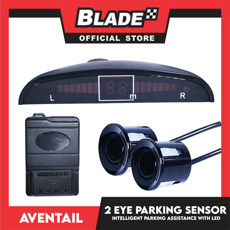 Aventail Parking Sensor Intelligent Parking Assistance 2 Eye Parking Sensor With Led, Driver Friendly, Easy Installation, High Quality Ultrasonic Sensor