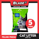 Feline Fresh Cat Litter Sand 5 Liters (Apple Scent) 99% Dust-Free, High Absorbency, Minimal Tracking For Cats Of All Ages