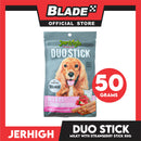 Jerhigh Duo Stick Dog Treats 50g (Milky With Strawberry Stick) Premium Snack For Dogs