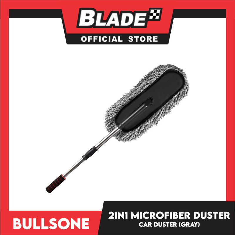 Bullsone 2 in 1 Premium Ultra Microfiber Car Duster (Gray)