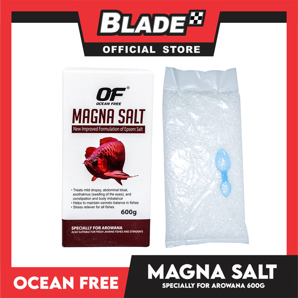 Ocean Free Magna Salt 600g New Improved Formulation Of Epsom Salt For Arowana Treats Mild Dropsy Abdominal Bloat