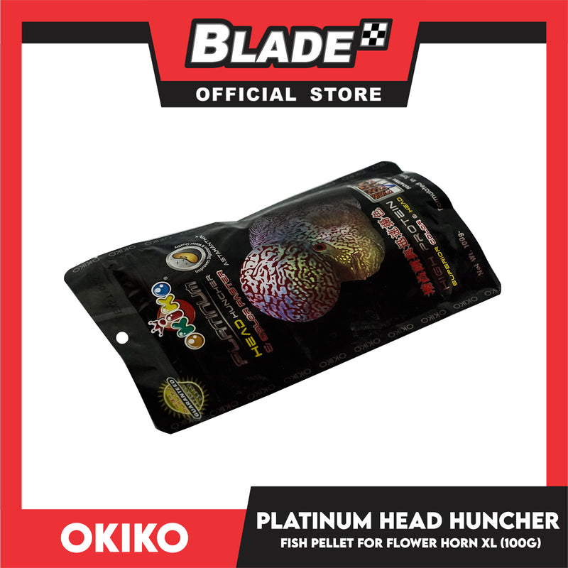 Okiko Platinum Head Huncher And Color Faster (XL) Astaxanthin Plus For Cichlid Flowerhorn, Floating Type Fish Food