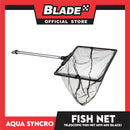 Telescopic Fish Net 35cm MFN605 Stainless Steel, Portable Catching Fishing Net (Black)