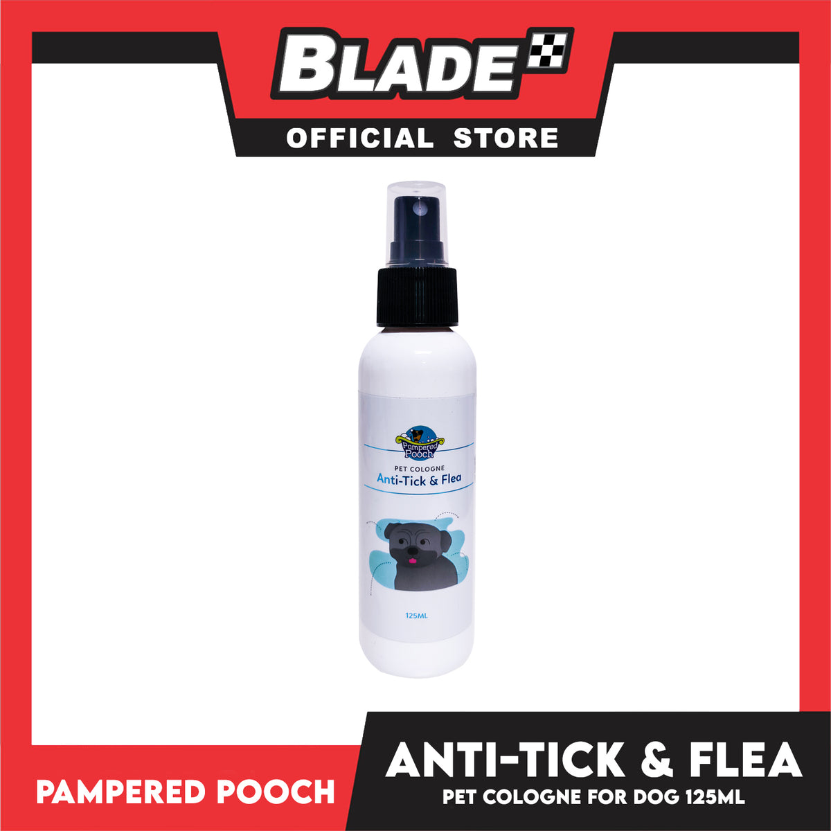 Pampered Pooch Anti Tick And Flea Pet Cologne 125ml For Dogs And Cats Grooming