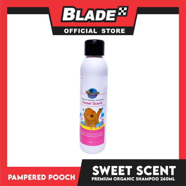 Pampered Pooch Premium Organic Dog Shampoo, Sweet Scent 250ml Dog Grooming