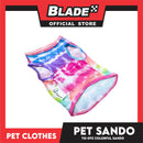 Pet Sando Tie-Dye Colorful Sando Pet Clothes (Small) Perfect Fit For Dogs And Cats DG-CTN99S