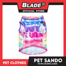 Pet Sando Tie-Dye Colorful Sando Pet Clothes (Medium) Perfect Fit For Dogs And Cats DG-CTN99M