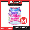 Pet Sando Tie-Dye Colorful Sando Pet Clothes (Medium) Perfect Fit For Dogs And Cats DG-CTN99M