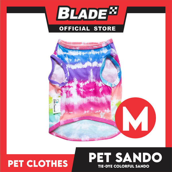 Pet Sando Tie-Dye Colorful Sando Pet Clothes (Medium) Perfect Fit For Dogs And Cats DG-CTN99M