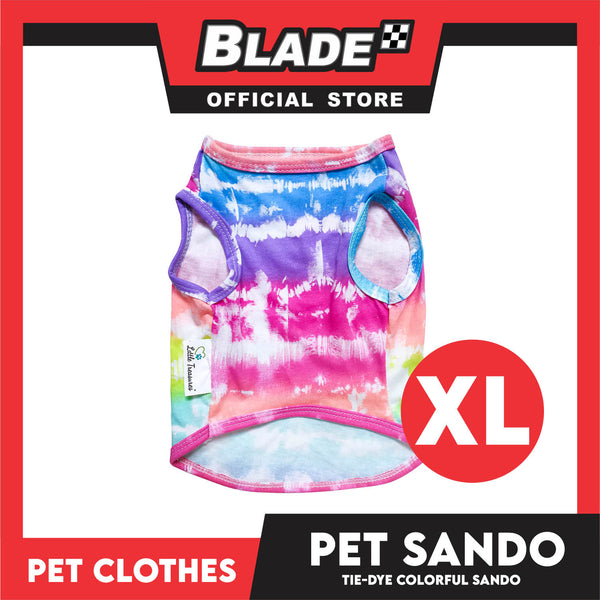 Pet Sando Tie-Dye Colorful Sando Pet Clothes (XL) Perfect Fit For Dogs And Cats DG-CTN99XL