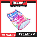 Pet Sando Tie-Dye Colorful Sando Pet Clothes (XL) Perfect Fit For Dogs And Cats DG-CTN99XL