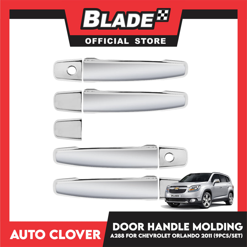 Auto Clover Door Handle Molding 9pcs Set A288 For Chevrolet Cruze, Aveo Sedan, Tosca, Gentra, Lacetti, Winstorm Orlando 2010 - 2011  Car Exterior Accessories