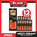 12pcs Sheba Melty Tuna Creamy Cat Treat 24g Premium Cat Snack Food