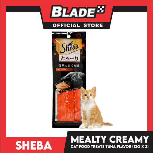 24pcs Sheba Melty Tuna Creamy Cat Treat 24g Premium Cat Snack Food