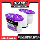 3pcs Micromagic Dehumidifier 500ml (Lavender) Eliminates Musty Odor, Suitable For Your Car And Closets