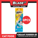 Temptations Creamy Pure Made With Real Fish Lickable Cat Treats 12g x 2pcs Sachets (Chicken And Tuna) Cat Wet Food, Cat Snack