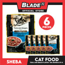 6pcs Sheba Tuna and Bream Flavor 70g Fine Food for Cats