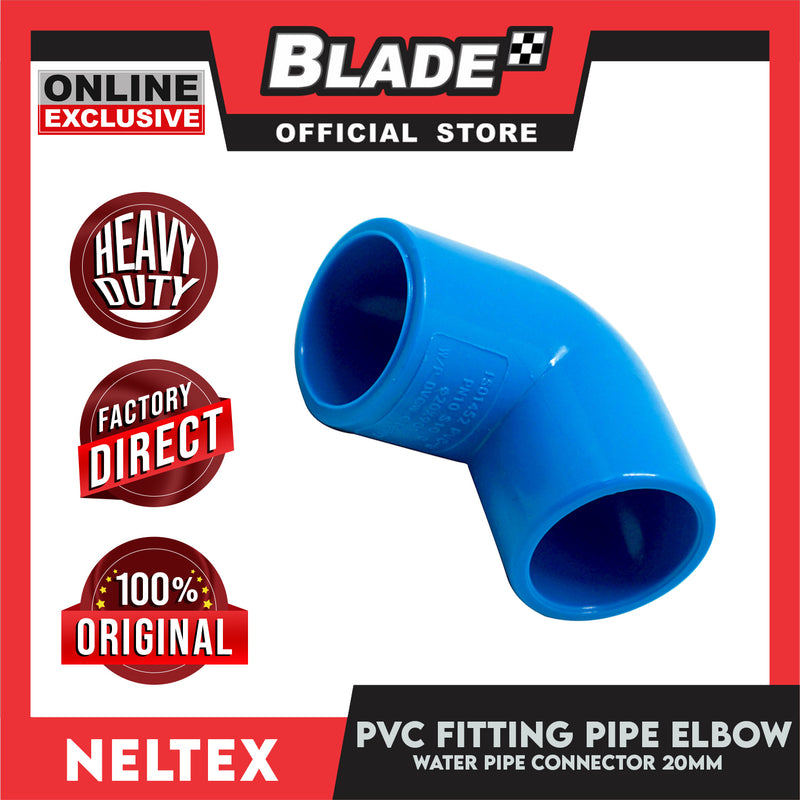 Buy 10 Get 1 Free! Neltex PVC Water Fitting Pipe Elbow 20mm (1/2inch) x 90degree Connector Two Pipes