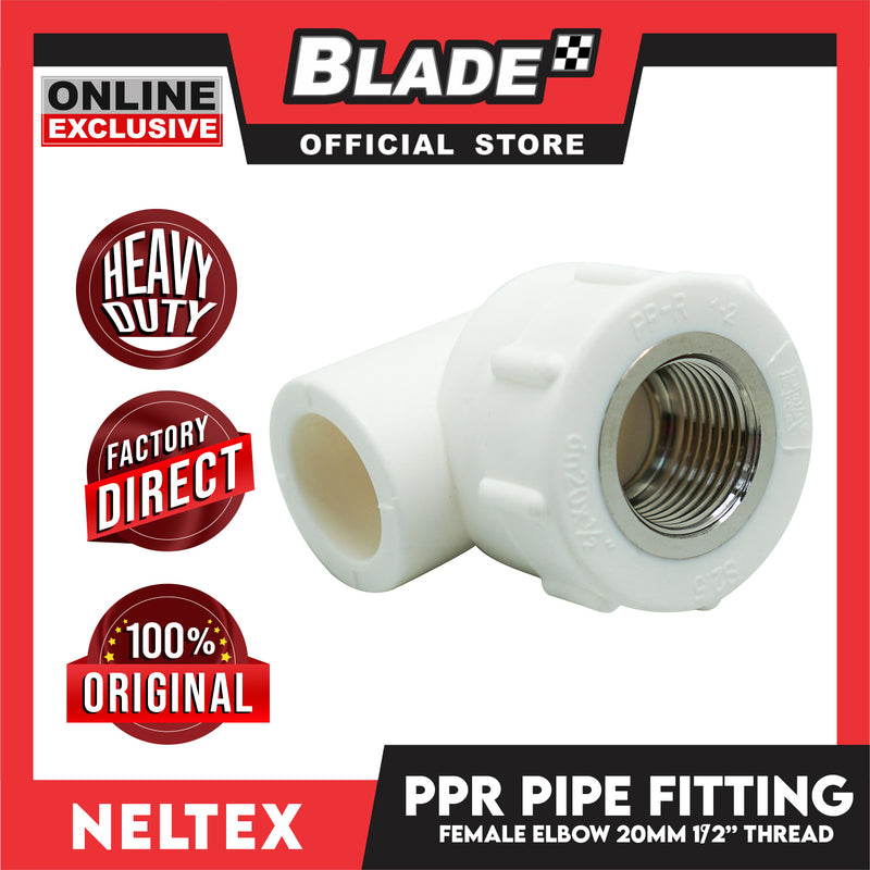 Buy 10 Get 1 Free! Neltex PPR Fitting Pipe Female Elbow 20mm (1/2