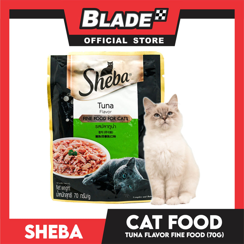12pcs Sheba Tuna Flavor 70g Fine Food for Cats