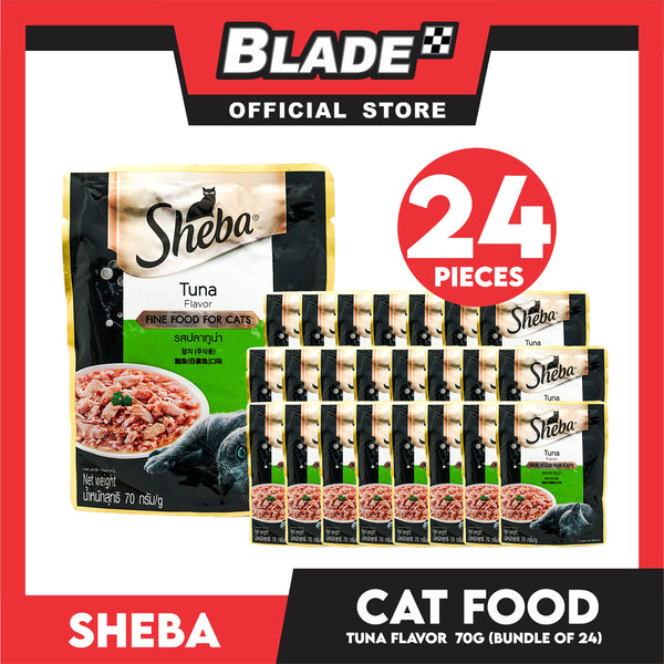 24pcs Sheba Tuna Flavor 70g Fine Food for Cats