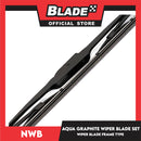 NWB Aqua Graphite Wiper Blade Set, Blade Frame Type 35-022L 22' ' And 35-016L 16' ' Set of 2pcs Car Wiper For Chevrolet, Honda, Hyundai, Isuzu, Kia, Nissan, Subaru, Toyota