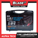 Alphatech 3 In 1 Heavy Duty Jump Starter + Powerbank + Flashlight IP66 Dust And Water Proof Rating 600 Peak Amps, Jump Starter Powerbank For Car