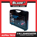 Alphatech 3 In 1 Heavy Duty Jump Starter + Powerbank + Flashlight IP66 Dust And Water Proof Rating 600 Peak Amps, Jump Starter Powerbank For Car