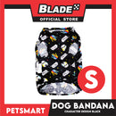 Pet Sando With Character Design, Black Color DG-CTN106S (Small) Perfect Fit For Dogs And Cats, Breathable Clothes, Soft Lightweight Pet Clothing