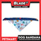 Pet Bandana Collar Scarf Reversible With Characters And Rockets Designs, Blue Color DB-CTN23M (Medium)