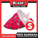 Pet Bandana Collar Scarf Reversible Christmas And Polka Dots Designs, Red And White Colors DB-CTN24S (Small) Perfect Fit For Dogs And Cats, Breathable, Soft Lightweight Pet Bandana