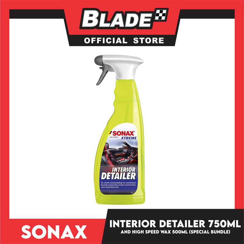 Sonax High Speed Wax Paintwork Sealant 500ml And Sonax Xtreme Interior Detailer 750ml (Special Bundle!)