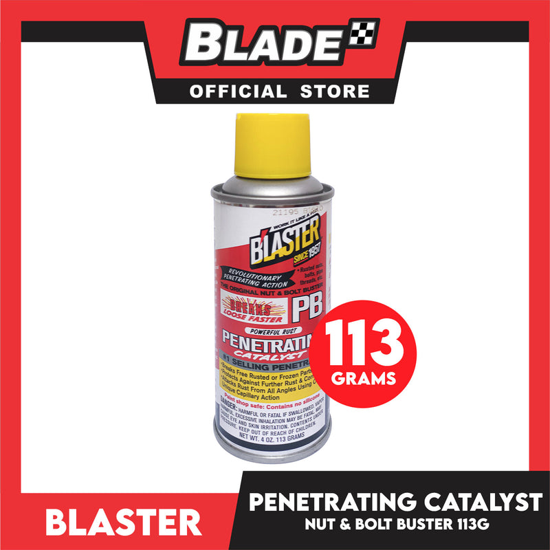 Blaster PB Blaster Penetrant Lubricant 4oz Penetrating Catalyst, Nut And Bolt Buster, Breaks Free Rusted Or Frozen Parts For Automotive, Industrial, Marine And Etc.