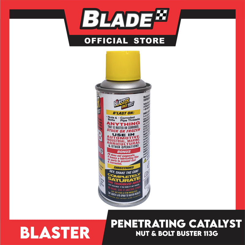 Blaster PB Blaster Penetrant Lubricant 4oz Penetrating Catalyst, Nut And Bolt Buster, Breaks Free Rusted Or Frozen Parts For Automotive, Industrial, Marine And Etc.