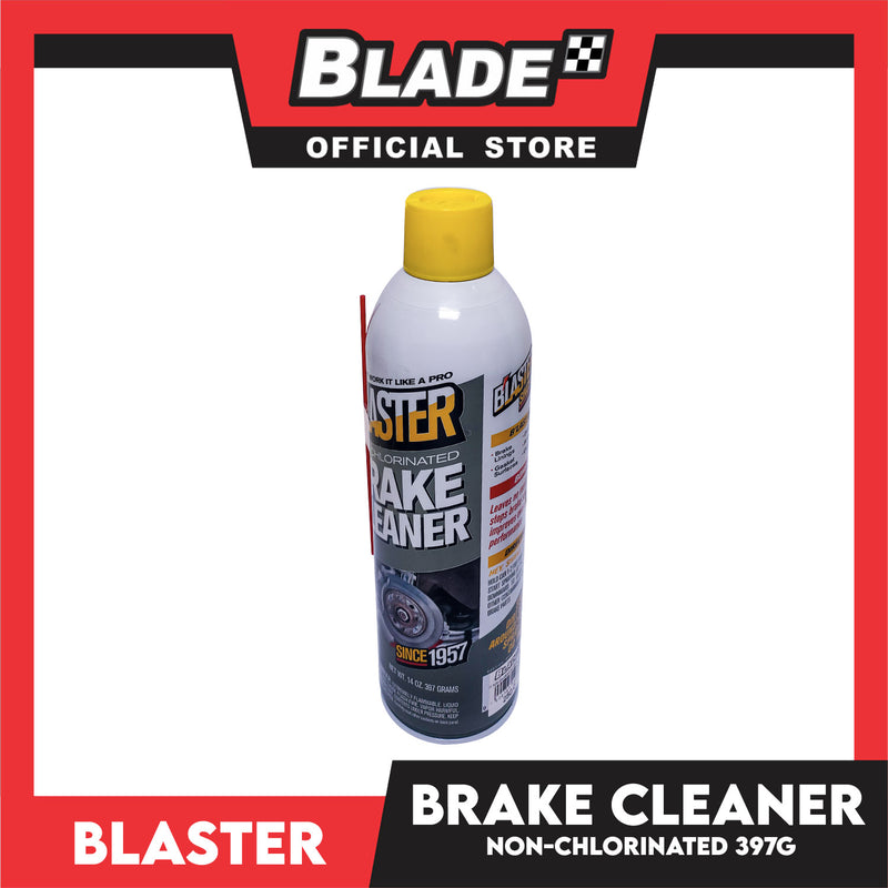 Blaster Non-Chlorinated Brake Cleaner 14oz Removes Brake Fluid, Grease, Oil And Other Contaminants From Brake Linings, Rotors And Drums